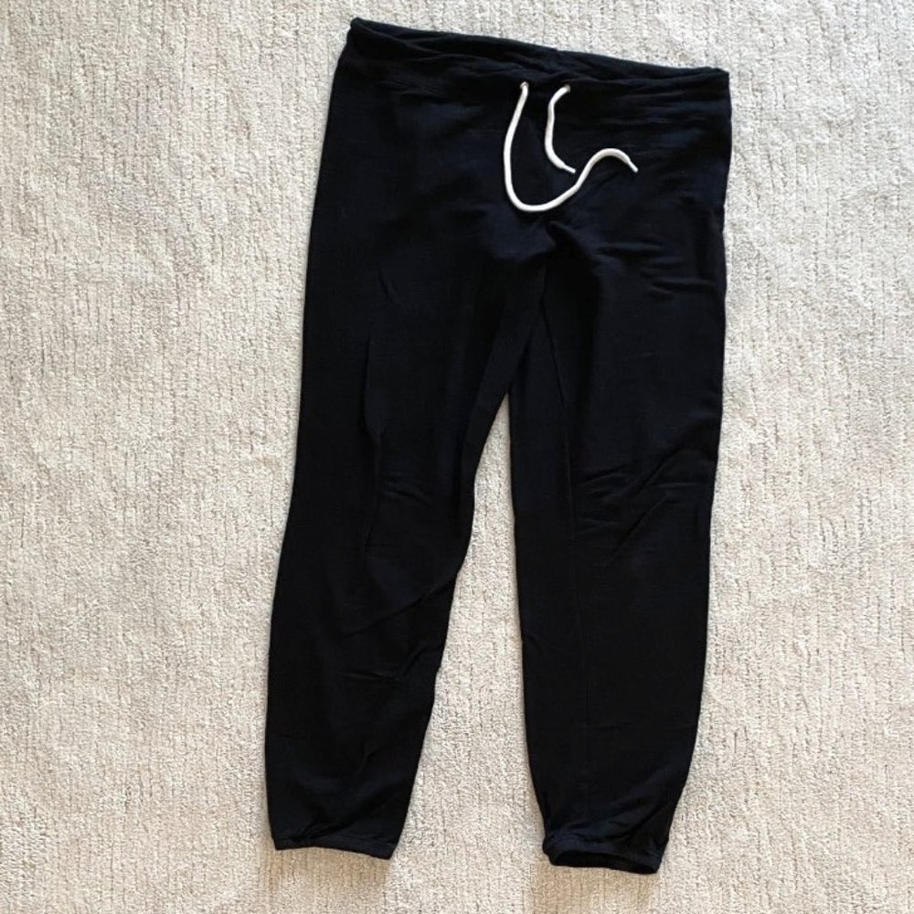 Monrow Supersoft Vintage sweatpants, Black, Size Large